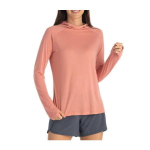 Women's Free Fly Bamboo Lightweight II Long Sleeve T-Shirt XSmall Bright Clay