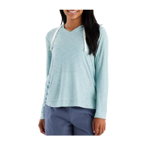 Women's Free Fly Bamboo Slub Long Sleeve T-Shirt Medium Ocean Mist