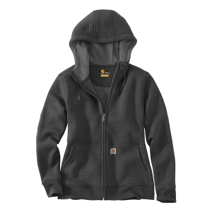 Women's Carhartt Relaxed Fit Midweight Full Zip Hoodie Large Carbon Heather