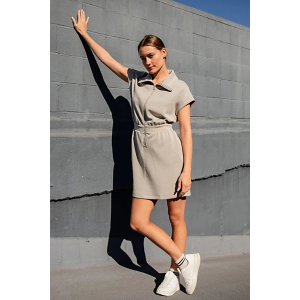 Women's RAE MODE Modal Scuba Luxe Half Zip Dress XSmall Light Sage