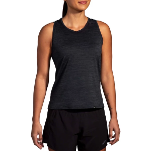 Women's Brooks Luxe Crew Neck Volleyball Tank Top 2XLarge Heather Deep Black