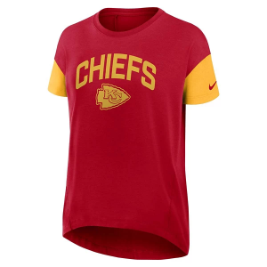 Women's Kansas City Chiefs Nike Flowy Fashion T-Shirt Large Red