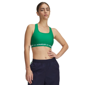 Women's Under Armour Crossback Mid Sports Bra XSmall Kelly Green