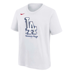 Kids' Los Angeles Dodgers Local T-Shirt Medium White