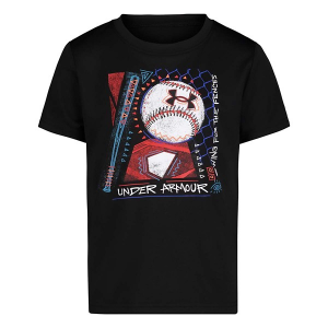Under Armour Tech Sketch Baseball T-Shirt Toddler 3T Black