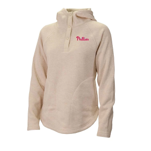 Women's Philadelphia Phillies Columbia Sweater Weather Pullover Hoodie Small Chalk