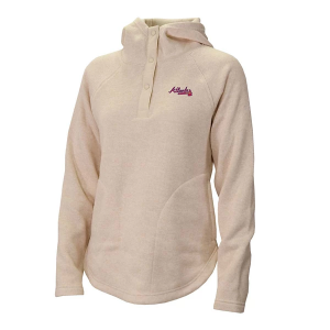 Women's Atlanta Braves Columbia Sweater Weather Pullover Hoodie Small Chalk