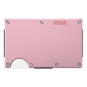 Ridge Aluminum Cash Strap Wallet Pink Lemonade