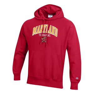 Maryland Terrapins Champion Hoodie Medium Red