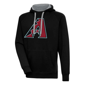 Arizona Diamondbacks Antigua Big Logo Victory Hoodie 5XLarge Black
