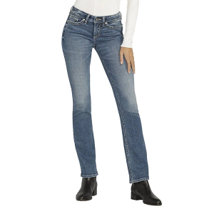 Women's Silver Jeans Co. Tuesday Faded Slim Fit Bootcut Jeans Indigo 294 24 31