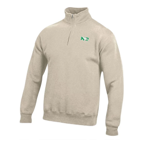North Dakota Fighting Hawks Gear For Sports 1/4 Zip Small Oatmeal Heather