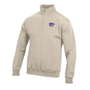 Kansas State Wildcats Gear For Sports 1/4 Zip Medium Oatmeal Heather