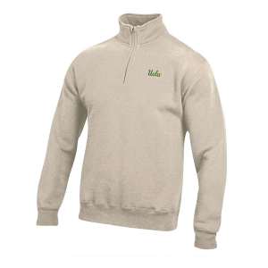 UCLA Bruins Gear For Sports 1/4 Zip Medium Oatmeal Heather