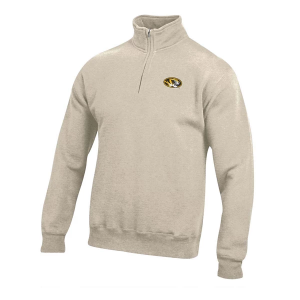 Missouri Tigers Gear For Sports 1/4 Zip Medium Oatmeal Heather
