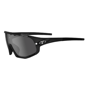 Men's TIFOSI Optics Sledge Sporting Sunglasses Black/Smoke
