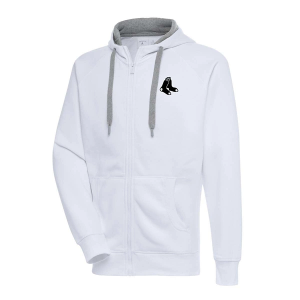 Boston Red Sox Antigua Brushed Metallic Victory Full Zip 4XLarge White