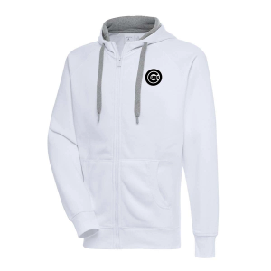 Chicago Cubs Antigua Brushed Metallic Victory Full Zip 4XLarge White