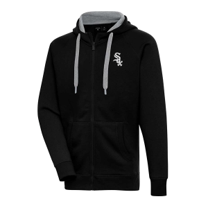 Chicago White Sox Antigua Brushed Metallic Victory Full Zip 5XLarge Black