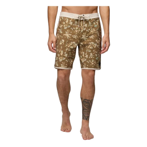 Men's prAna Vintage Swim Boardshorts 33 Retro Olive Digibloom