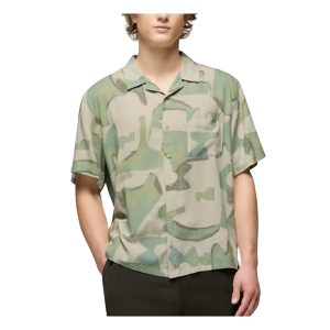 Men's prAna Peacepath Button Up Shirt Large Jasmine Lavalamp