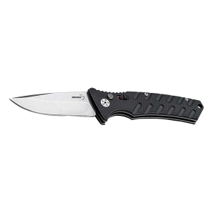 BOKER Knives 01BO457 Plus Strike Drop Point Folding Black Automatic Knife