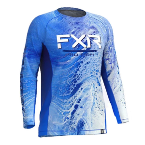 Men's FXR Derby Air UPF Long Sleeve T-Shirt XLarge Blue High Tide
