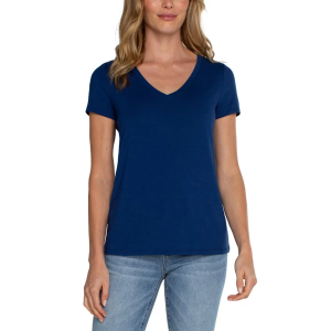 Women's Liverpool Los Angeles Classic Knit T-Shirt XLarge Estate Blue