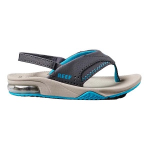 Reef Fanning Flip Flop Sandals Toddler 6T Grey Heather Aqua Oak