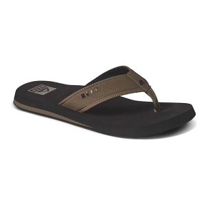 Men's Reef The Layback Flip Flop Sandals 11 Black/Tan