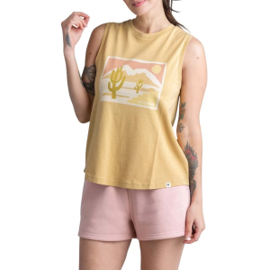 Women's LIV Outdoor Reagan Graphic Crew Neck Tank Top Small Prairie Sand Desert Postcard