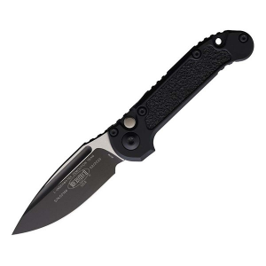 Microtech 1135-1 LUDT Gen III Two Tone Black Drop Point Folding Black Automatic Knife