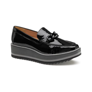 Women's Johnston & Murphy Gracelyn Chain Shoes Regular 8.5 Black Patent Leather