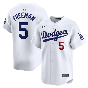Los Angeles Dodgers Freddie Freeman #5 Nike Limited Jersey Large White
