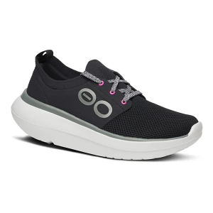 Women's OOFOS OOmy Recovery Shoes sneakers-athletic-shoes 6 Regular White/Black