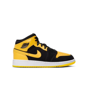 Kids' Jordan Air 1 Mid SE Sneakers sneakers-athletic-shoes Big 4 Regular Black/Varsity Maize/White