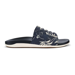 Men's OluKai Maha Olu Slide Sandals 12 Trench Blue/Aloha