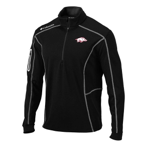 Arkansas Razorbacks Columbia Shotgun 2.0 1/4 Zip Large Black