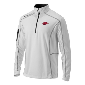 Arkansas Razorbacks Columbia Shotgun 2.0 1/4 Zip 2XLarge White