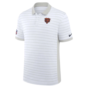 Chicago Bears Nike Sideline Victory Stripe Polo 2XLarge White