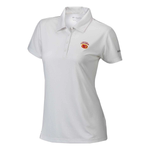 Iowa State Cyclones Columbia Women's Birdie Alternate Logo Polo Medium White