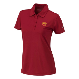 Iowa State Cyclones Columbia Women's Birdie Alternate Logo Polo Small Beet