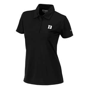 Duke Blue Devils Columbia Women's Birdie Polo Small Black