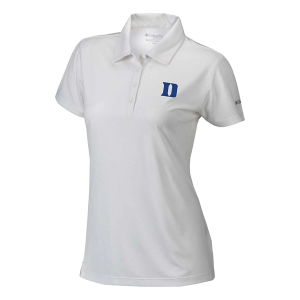 Duke Blue Devils Columbia Women's Birdie Polo Large White