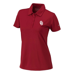 Oklahoma Sooners Columbia Women's Birdie Polo Large Beet