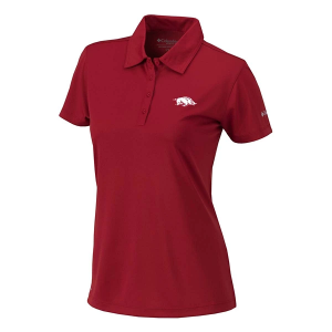 Arkansas Razorbacks Columbia Women's Birdie Polo Large Beet