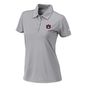 Auburn Tigers Columbia Women's Birdie Polo Small Cool Grey