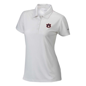 Auburn Tigers Columbia Women's Birdie Polo Medium White