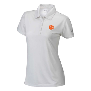 Clemson Tigers Columbia Women's Birdie Polo XLarge White