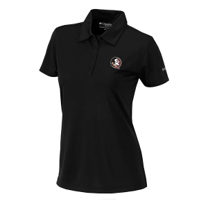 Florida State Seminoles Columbia Women's Birdie Polo Medium Black
